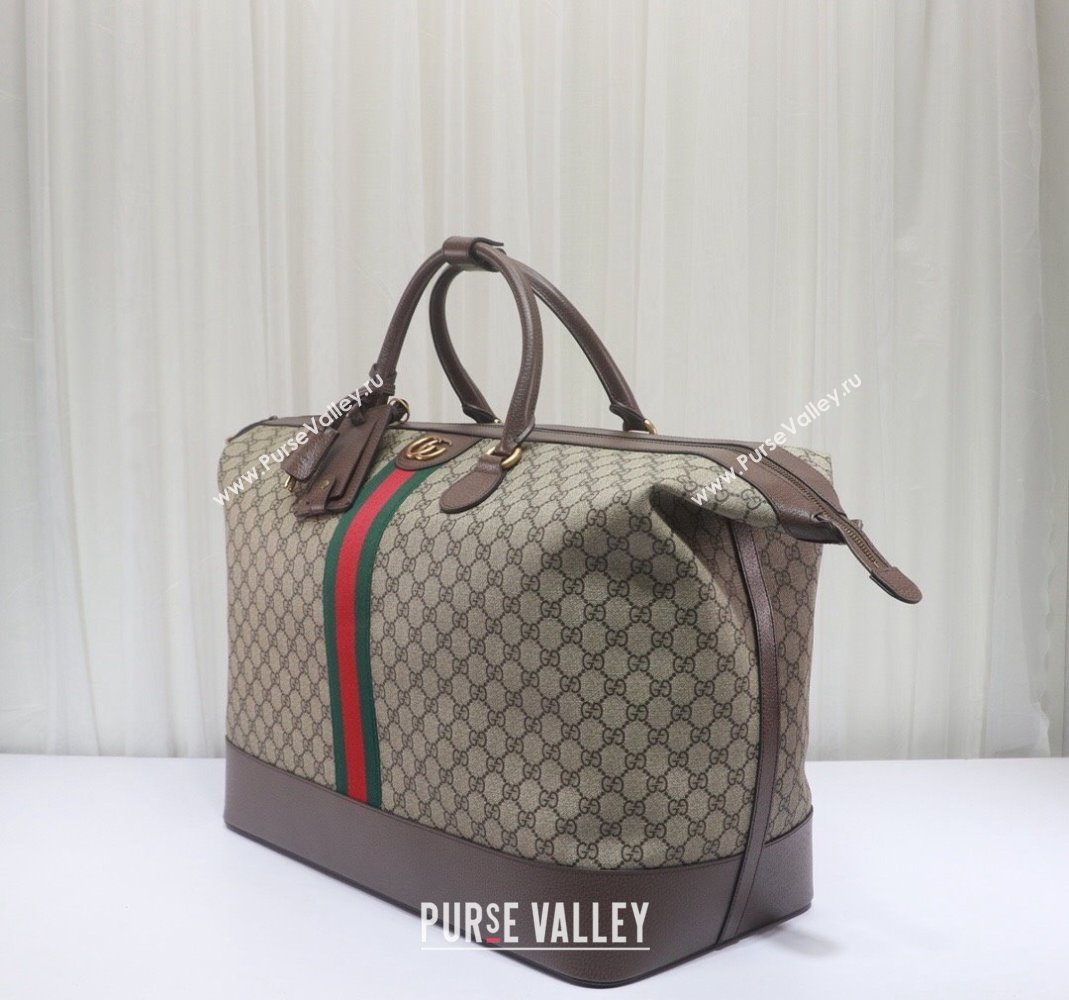 Gucci GG Canvas Duffle Bag ‎760228 Beige/Brown 2023 (DLH-231128084)