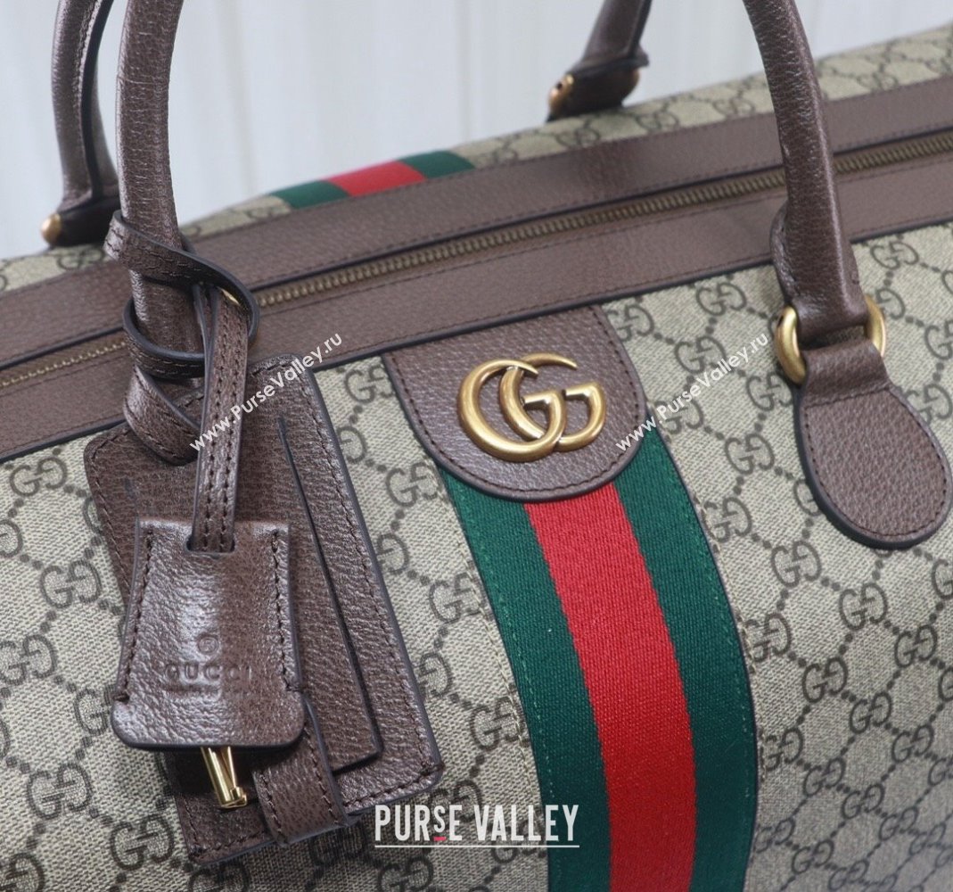 Gucci GG Canvas Duffle Bag ‎760228 Beige/Brown 2023 (DLH-231128084)