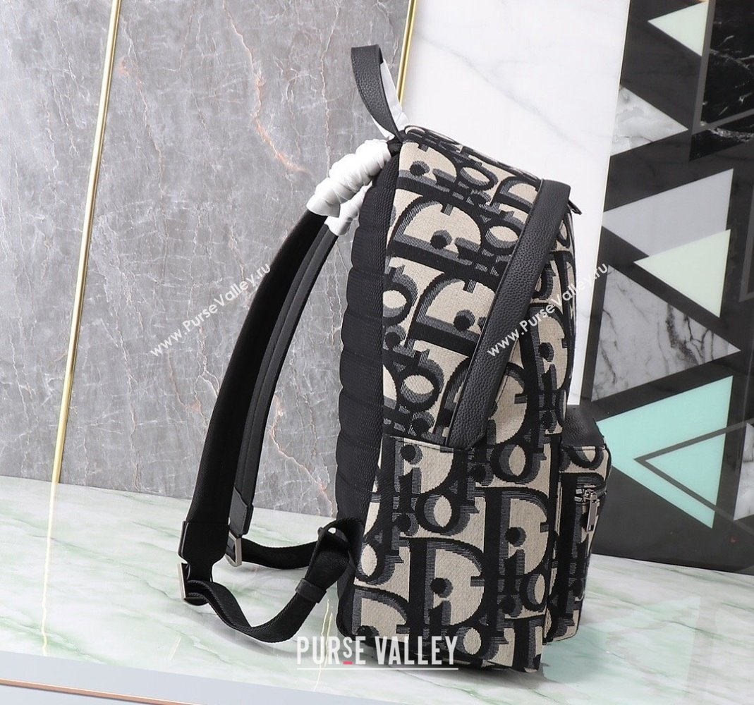 Dior Rider Backpack Bag in Beige and Black Maxi Dior Oblique Jacquard 2023 (BF-231129056)