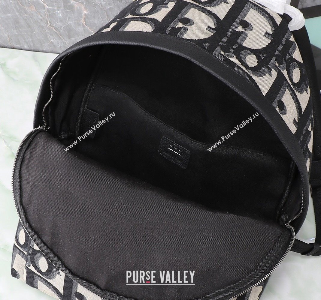 Dior Rider Backpack Bag in Beige and Black Maxi Dior Oblique Jacquard 2023 (BF-231129056)