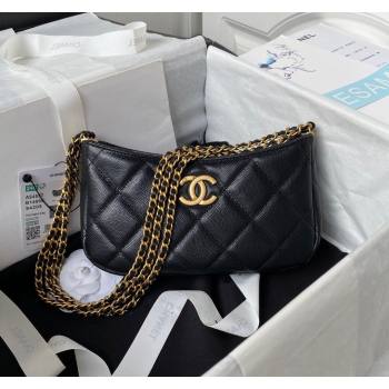 Chanel Grained Calfskin Small Hobo Bag AS4597 Black 2023 (yezi-231127051)