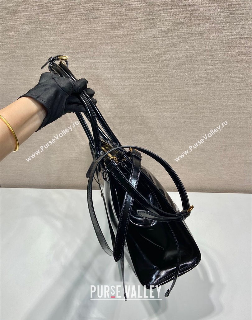 Prada Large leather handbag Black 1BA433 2023 (YZ-231129069)