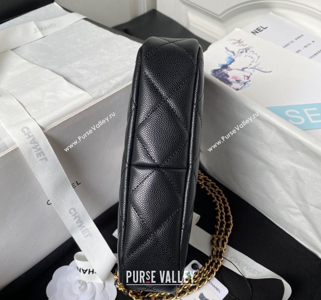 Chanel Grained Calfskin Small Hobo Bag AS4597 Black 2023 (yezi-231127051)