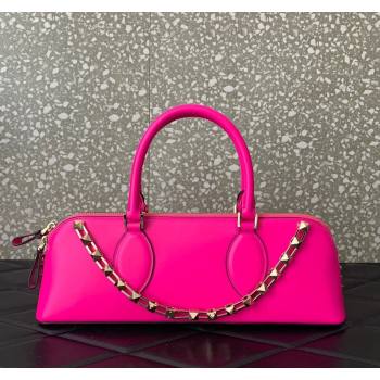 Valentino Rockstud East-West Calfskin Handbag PP Pink 2023 VLTN0273 (LN-231129079)