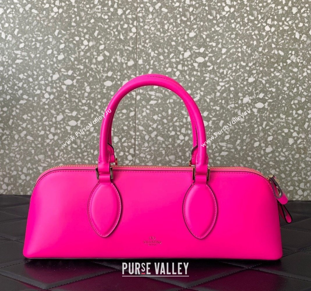 Valentino Rockstud East-West Calfskin Handbag PP Pink 2023 VLTN0273 (LN-231129079)