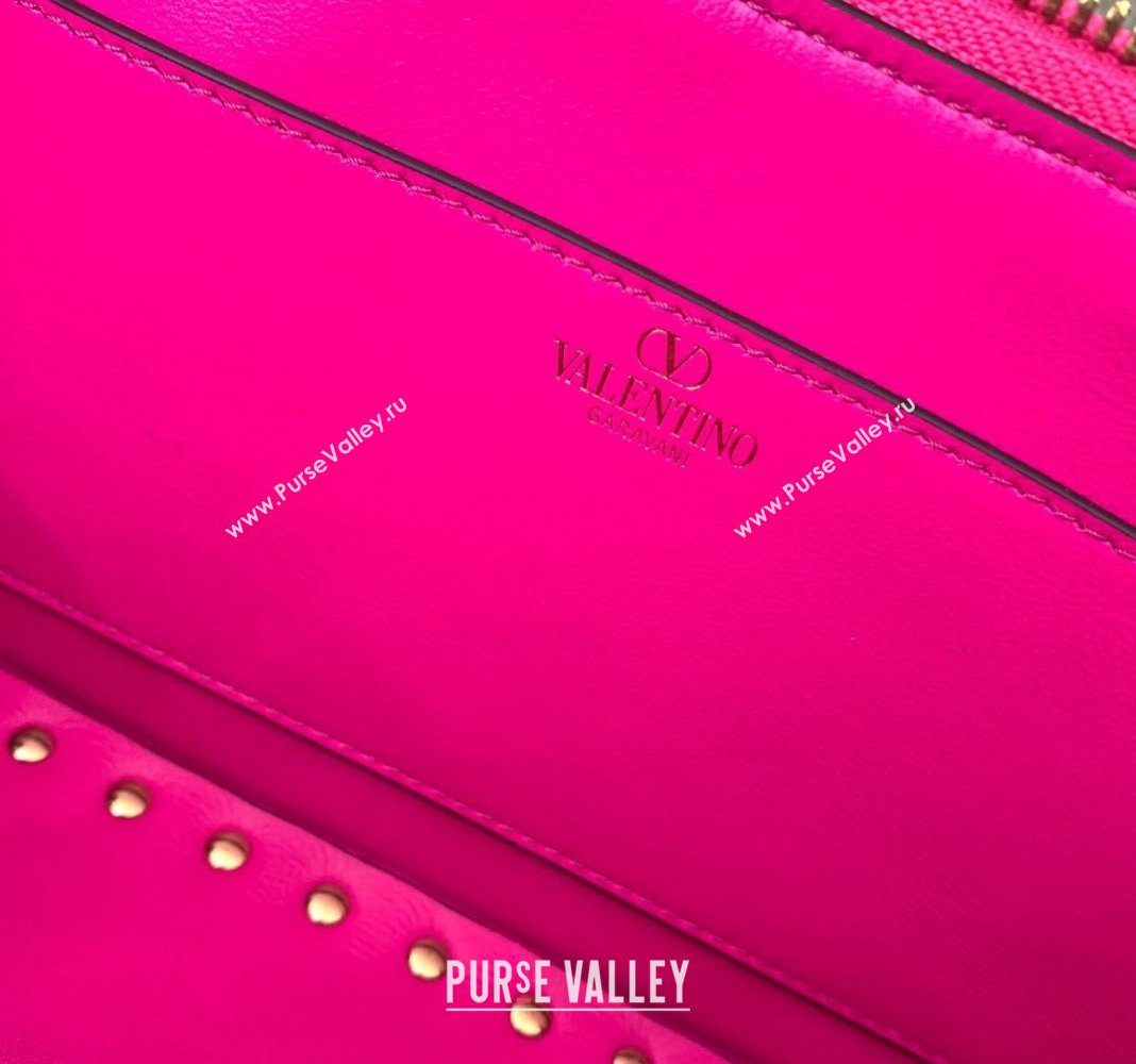 Valentino Rockstud East-West Calfskin Handbag PP Pink 2023 VLTN0273 (LN-231129079)