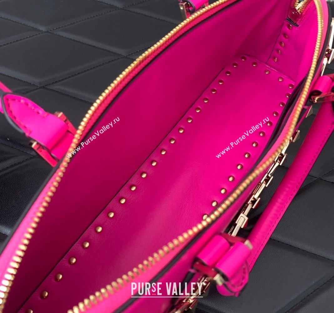 Valentino Rockstud East-West Calfskin Handbag PP Pink 2023 VLTN0273 (LN-231129079)