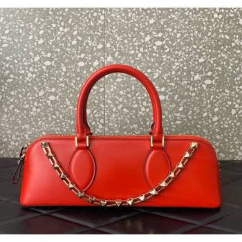 Valentino Rockstud East-West Calfskin Handbag Red 2023 VLTN0273 (LN-231129081)