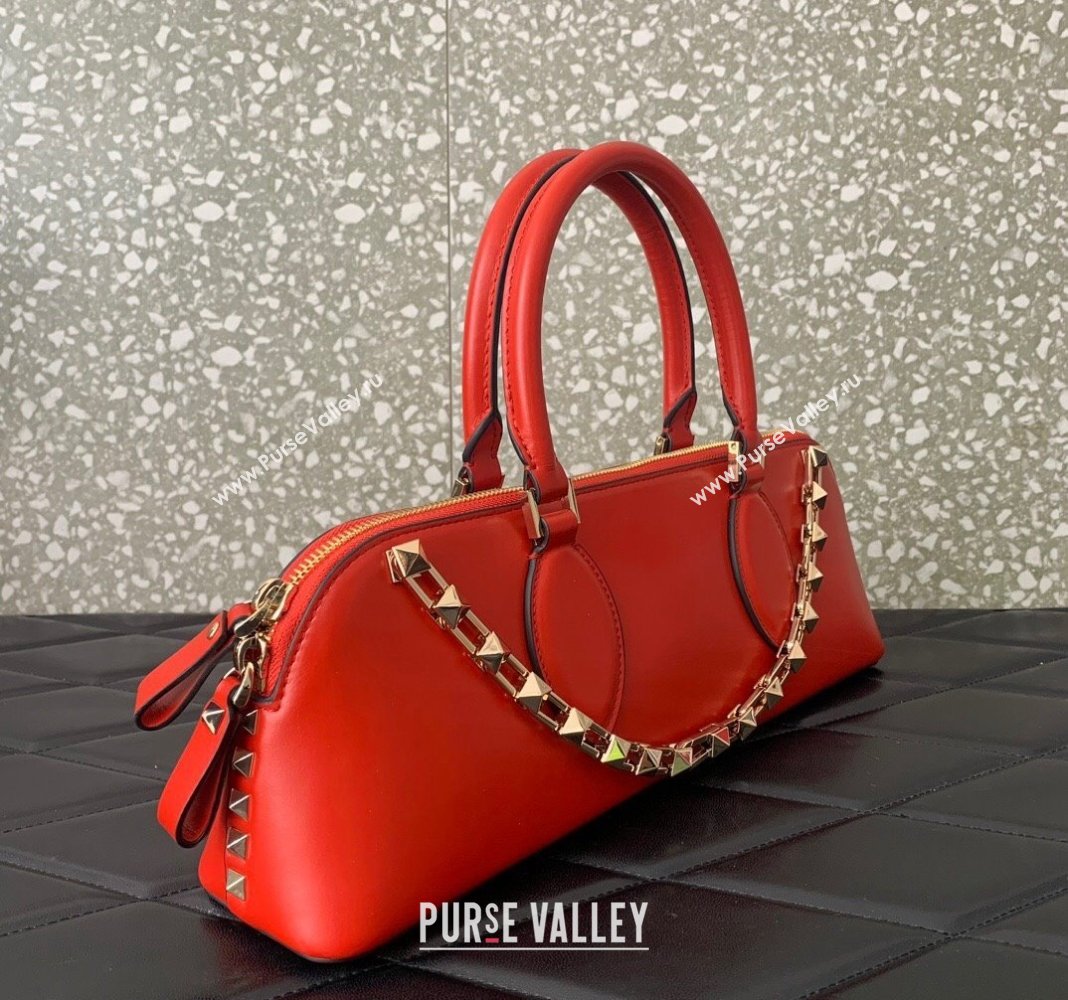 Valentino Rockstud East-West Calfskin Handbag Red 2023 VLTN0273 (LN-231129081)