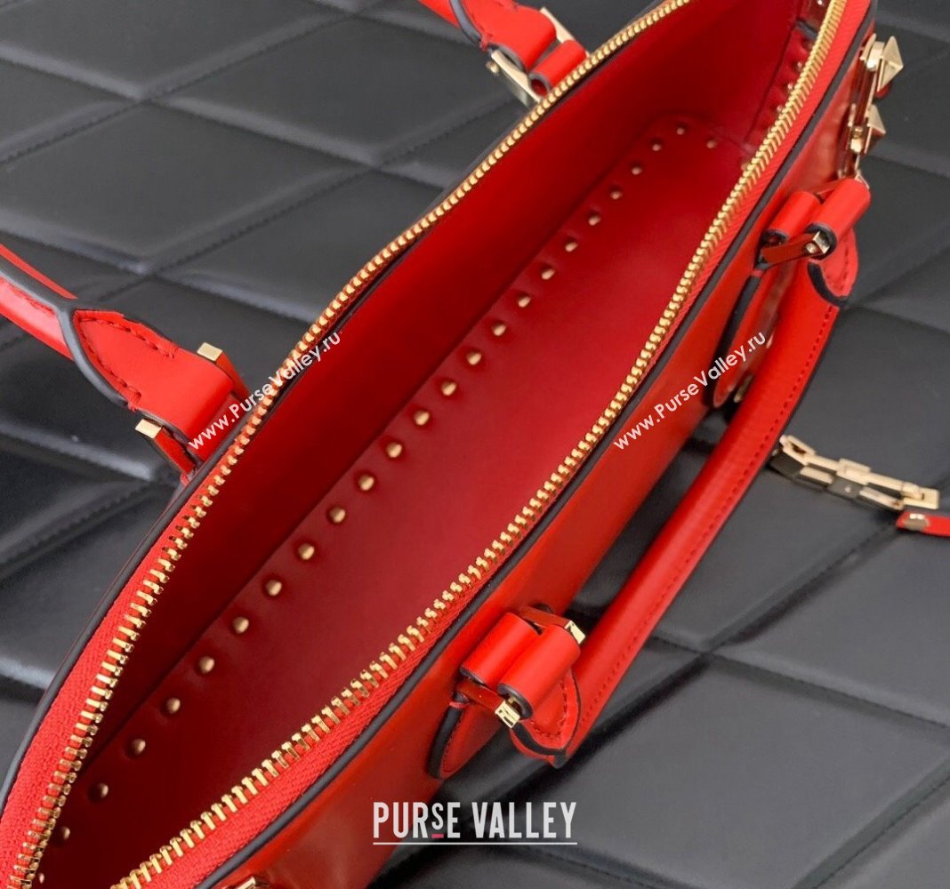 Valentino Rockstud East-West Calfskin Handbag Red 2023 VLTN0273 (LN-231129081)