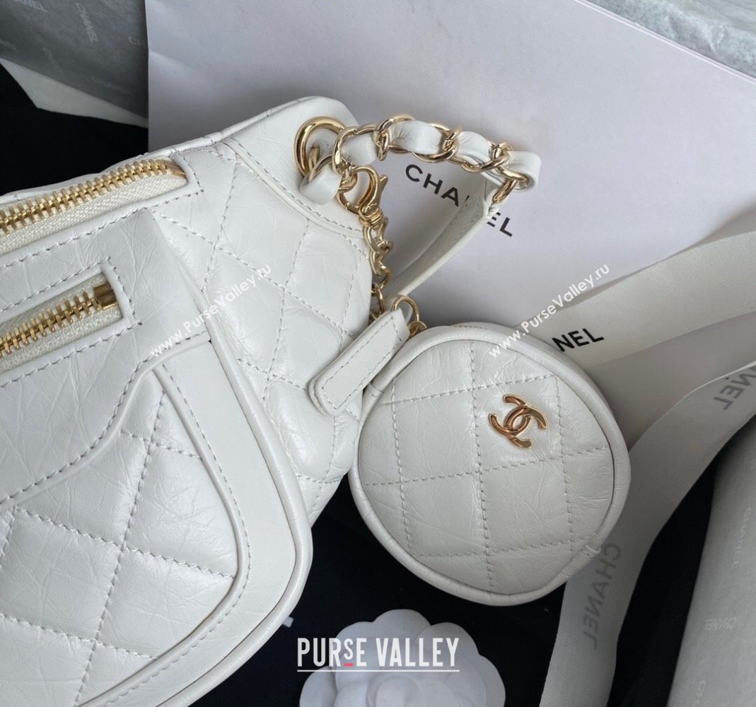 Chanel Calfskin Belt Bag AS1077 White 2023 (yezi-231127034)