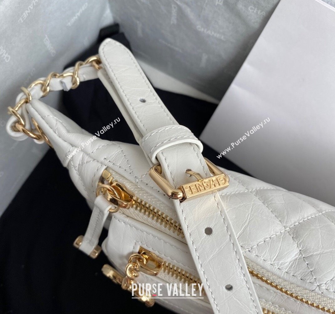 Chanel Calfskin Belt Bag AS1077 White 2023 (yezi-231127034)