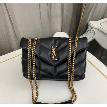 Saint Laurent Toy Puffer Bag in Lambskin 759337 Black/Gold 2023 (nana-231129043)