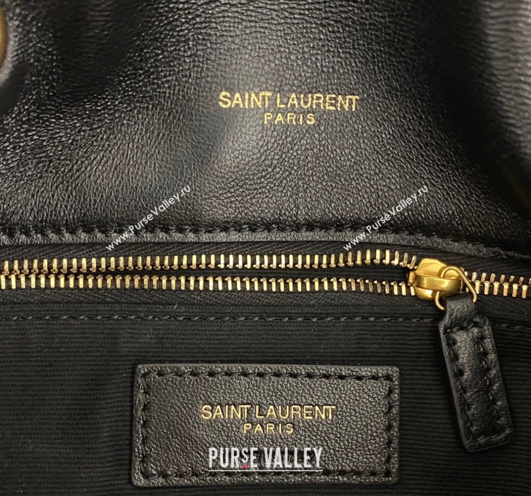 Saint Laurent Toy Puffer Bag in Lambskin 759337 Black/Gold 2023 (nana-231129043)