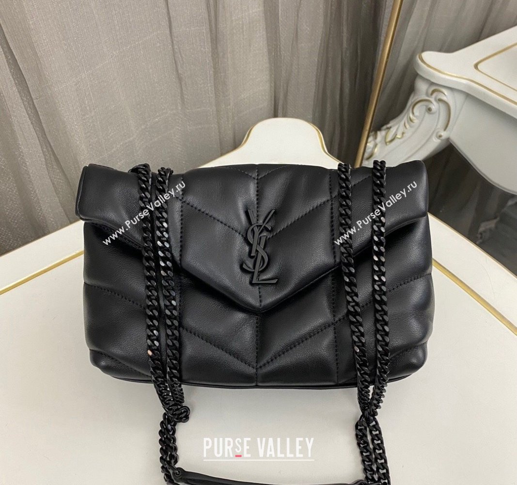 Saint Laurent Toy Puffer Bag in Lambskin 759337 All Black 2023 (nana-231129045)