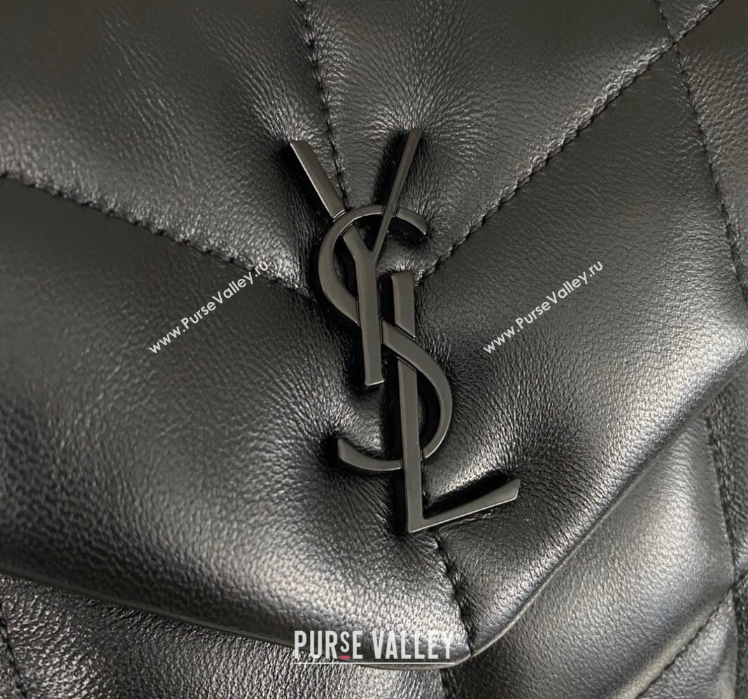 Saint Laurent Toy Puffer Bag in Lambskin 759337 All Black 2023 (nana-231129045)