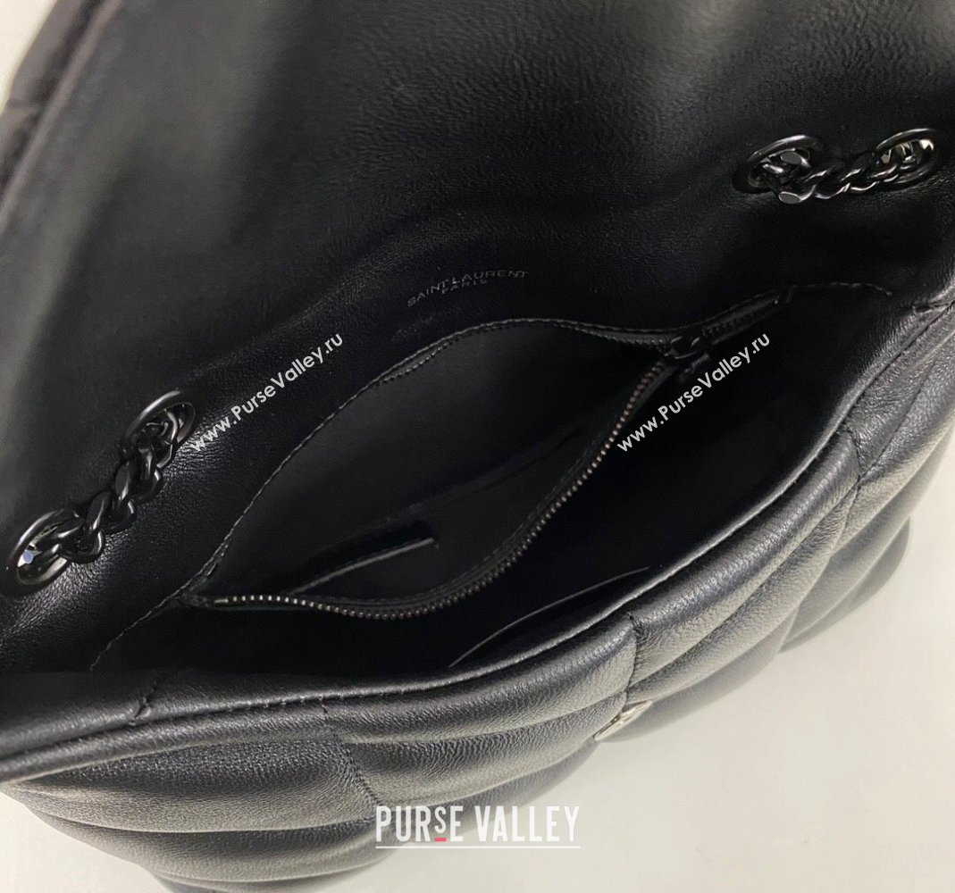 Saint Laurent Toy Puffer Bag in Lambskin 759337 All Black 2023 (nana-231129045)