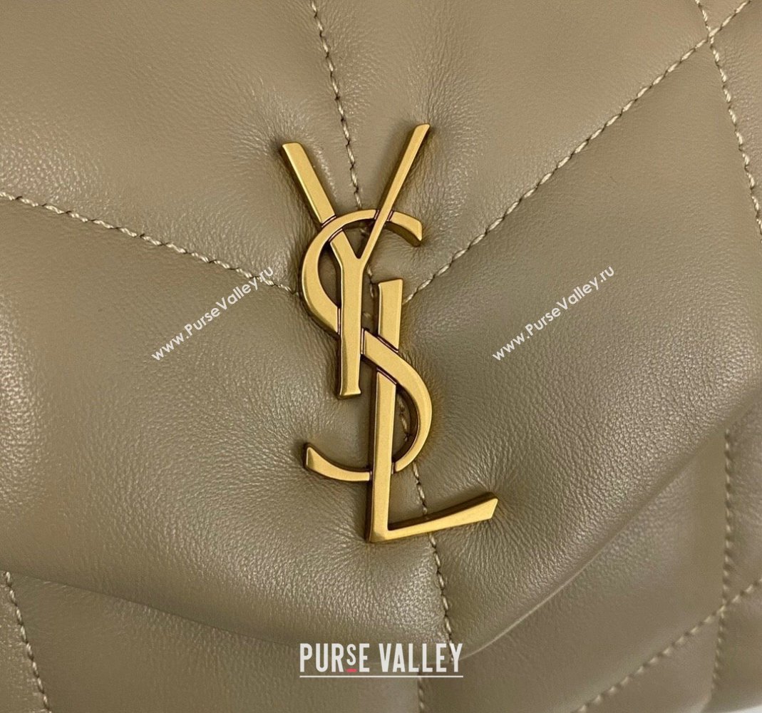 Saint Laurent Toy Puffer Bag in Lambskin 759337 Dark Beige 2023 (nana-231129047)
