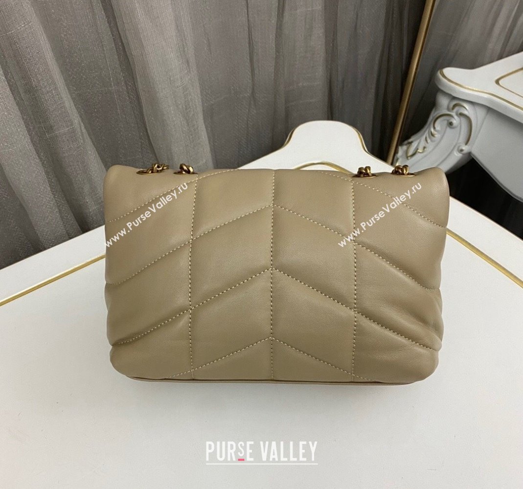 Saint Laurent Toy Puffer Bag in Lambskin 759337 Dark Beige 2023 (nana-231129047)