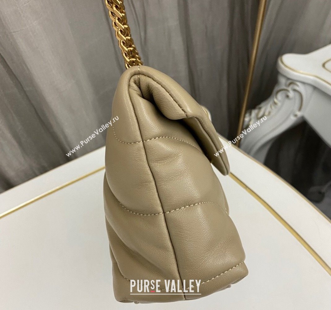 Saint Laurent Toy Puffer Bag in Lambskin 759337 Dark Beige 2023 (nana-231129047)