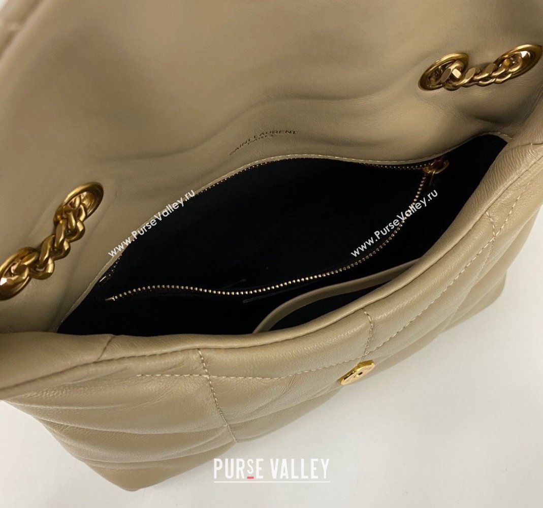 Saint Laurent Toy Puffer Bag in Lambskin 759337 Dark Beige 2023 (nana-231129047)