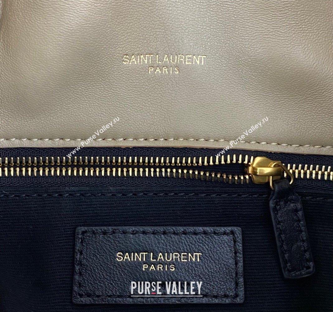 Saint Laurent Toy Puffer Bag in Lambskin 759337 Dark Beige 2023 (nana-231129047)