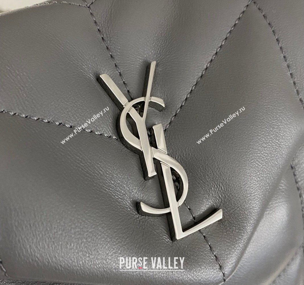 Saint Laurent Toy Puffer Bag in Lambskin 759337 Grey 2023 (nana-231129050)