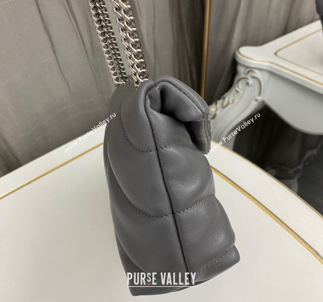 Saint Laurent Toy Puffer Bag in Lambskin 759337 Grey 2023 (nana-231129050)