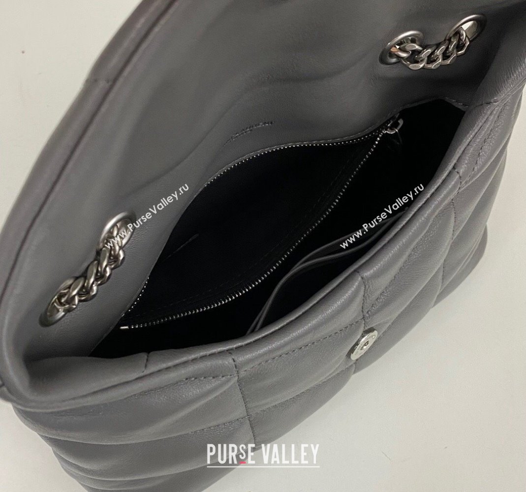 Saint Laurent Toy Puffer Bag in Lambskin 759337 Grey 2023 (nana-231129050)