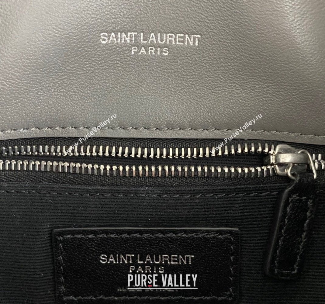 Saint Laurent Toy Puffer Bag in Lambskin 759337 Grey 2023 (nana-231129050)