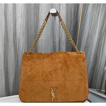 Saint Laurent Jamie 4.3 Large Bag in Suede 742431 Caramel Brown 2023 (nana-231129054)