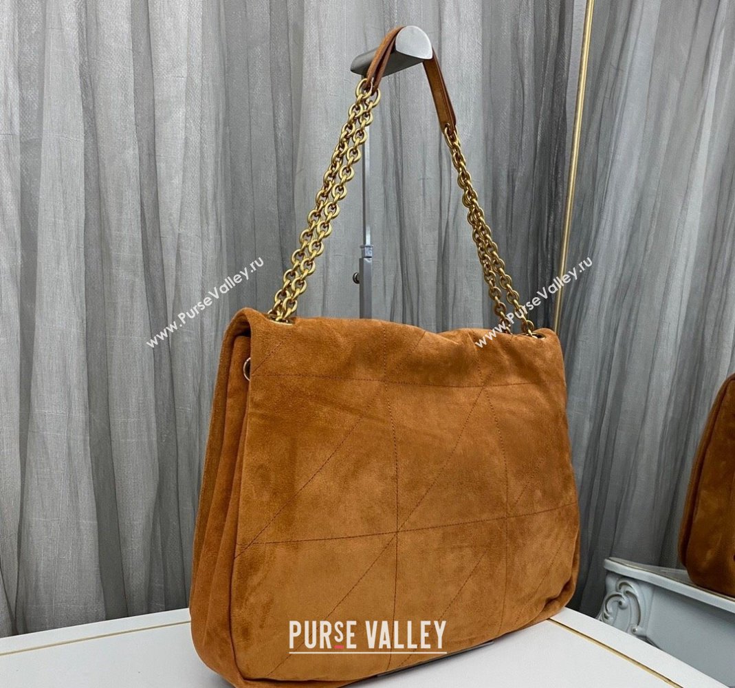 Saint Laurent Jamie 4.3 Large Bag in Suede 742431 Caramel Brown 2023 (nana-231129054)