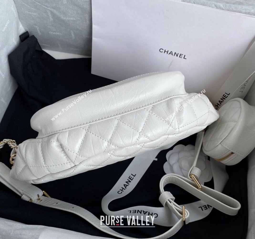 Chanel Calfskin Belt Bag AS1077 White 2023 (yezi-231127034)