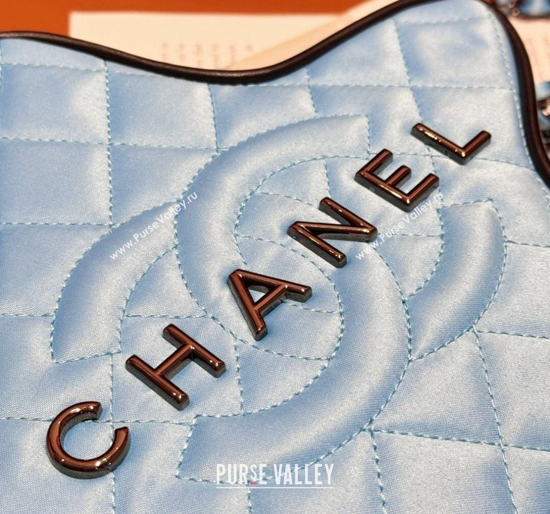 Chanel Satin Star Handbag AS4579 Light Blue 2023 (yezi-231127007)