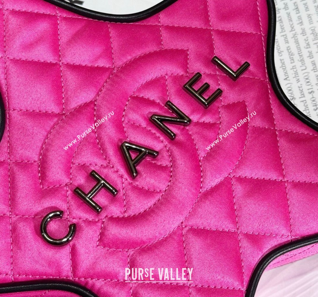 Chanel Satin Star Handbag AS4579 Dark Pink 2023 (yezi-231127009)