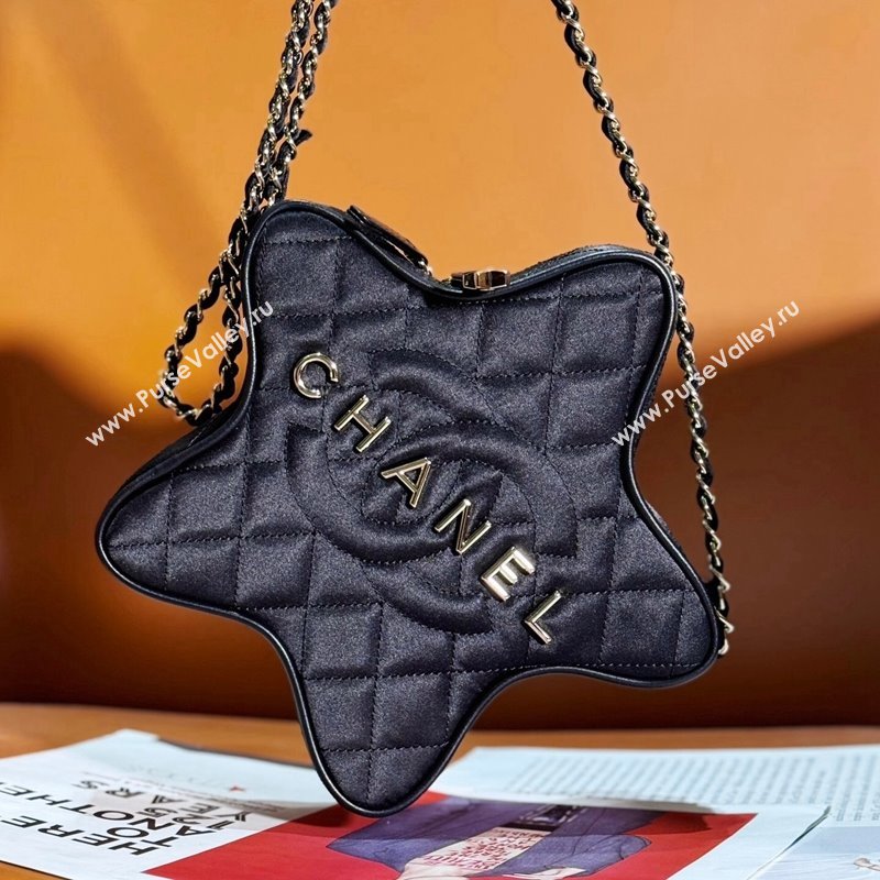 Chanel Satin Star Handbag AS4579 Black 2023 (yezi-231127011)