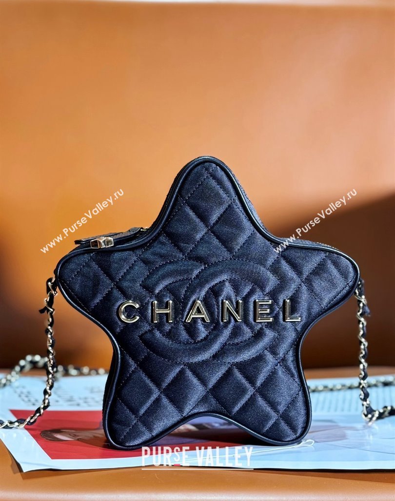 Chanel Satin Star Handbag AS4579 Black 2023 (yezi-231127011)