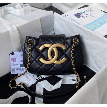 Chanel Lambskin Small Messenger Bag AS4609 Black 2023 (yezi-231127014)