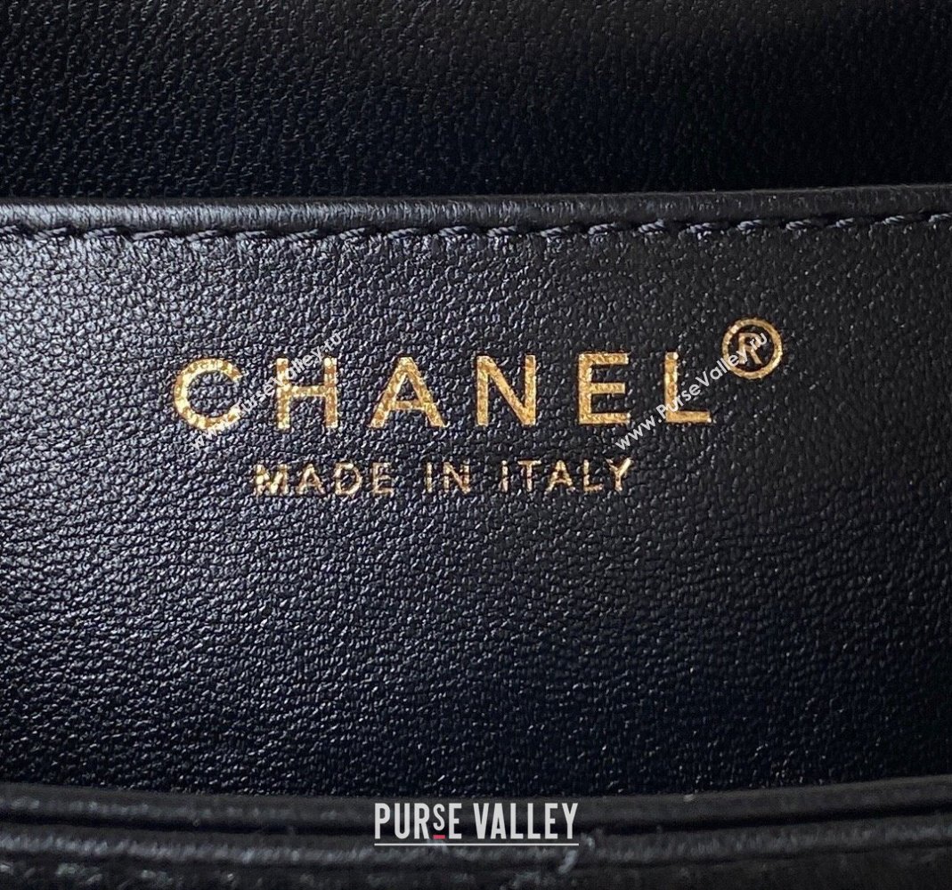 Chanel Lambskin Small Messenger Bag AS4609 Black 2023 (yezi-231127014)