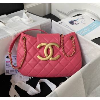 Chanel Lambskin Medium Messenger Bag AS4610 Peachy Pink 2023 (yezi-231127019)