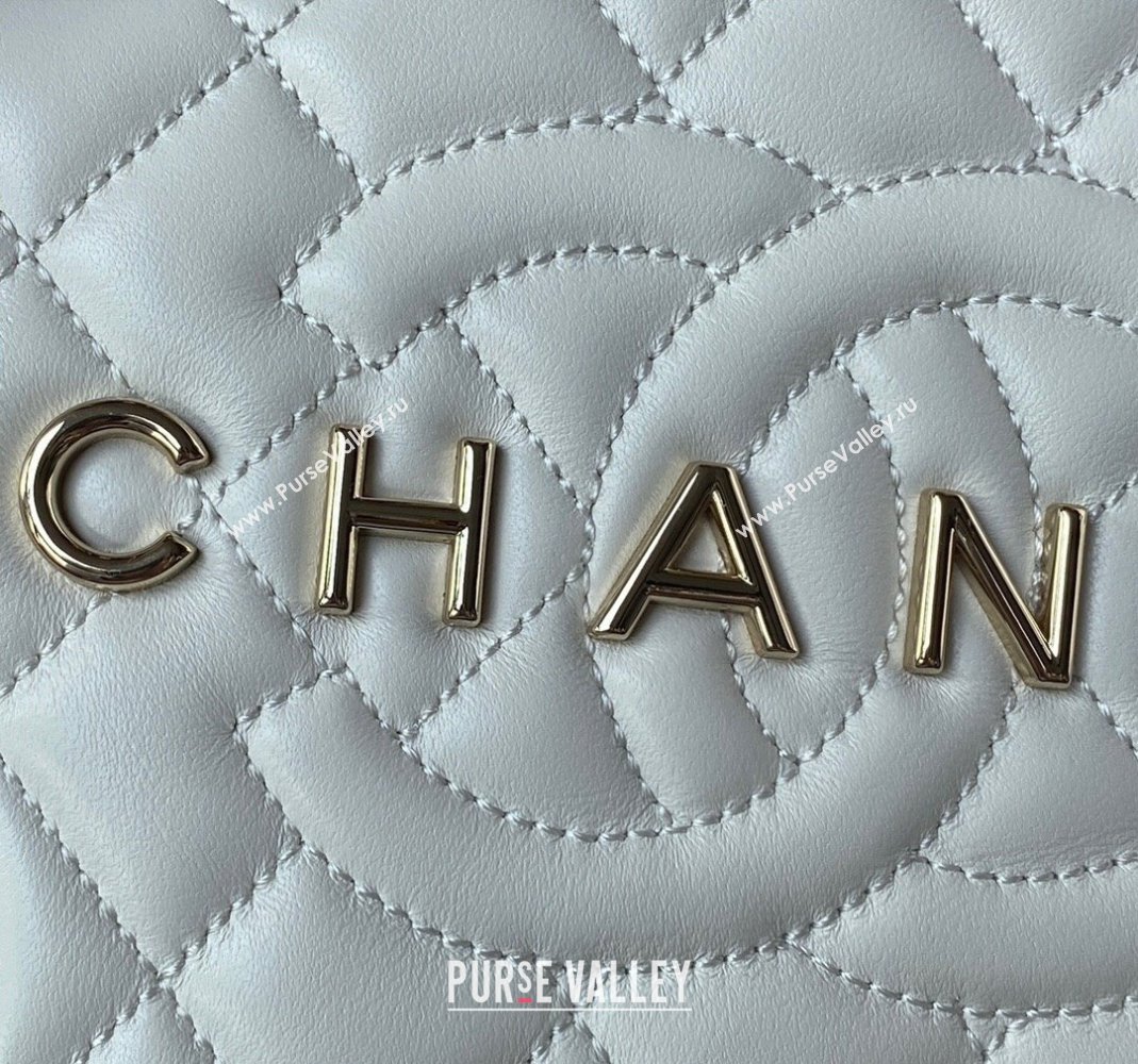 Chanel Lambskin Star Handbag AS4579 White Leather 2023 (yezi-231127004)