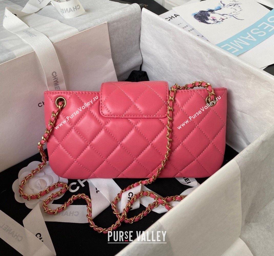 Chanel Baguette Lambskin Bag AS4611 Pink 2023 (yezi-231127023)