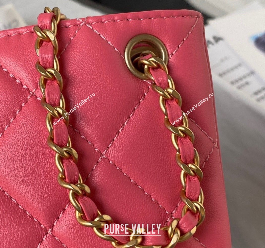 Chanel Baguette Lambskin Bag AS4611 Pink 2023 (yezi-231127023)