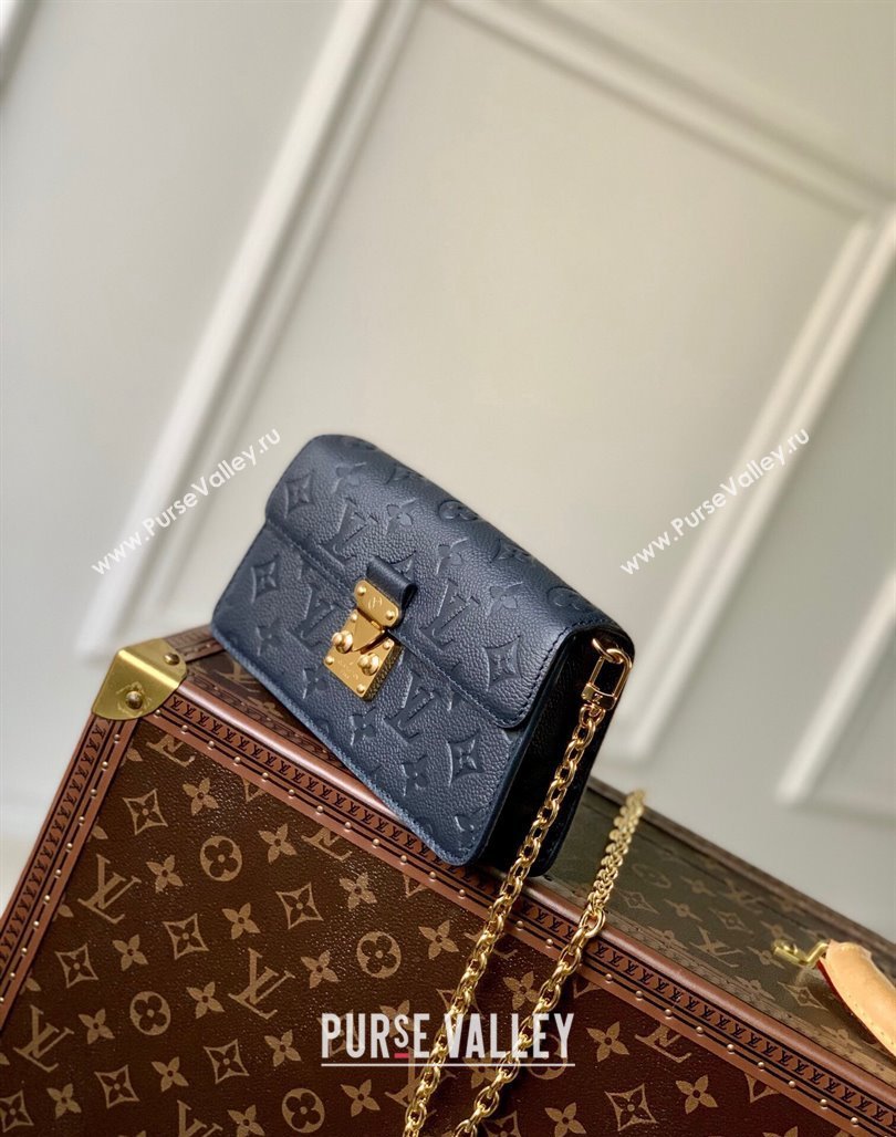 Louis Vuitton Wallet On Chain Metis Mini Bag in Monogram Empreinte Leather M82671 Dark Blue 2023 (KI-231127083)