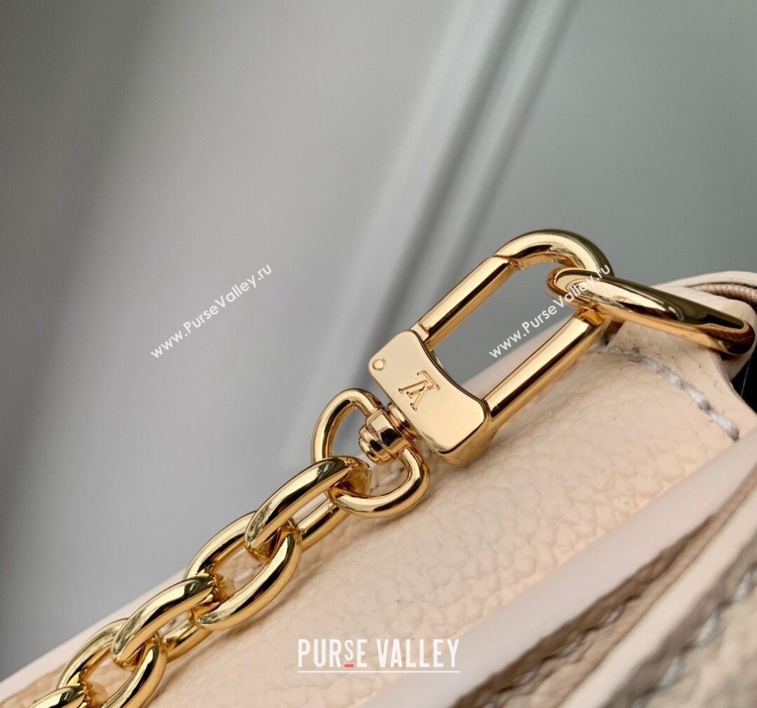 Louis Vuitton Wallet On Chain Metis Mini Bag in Monogram Empreinte Leather M82836 Cream White 2023 (KI-231127084)