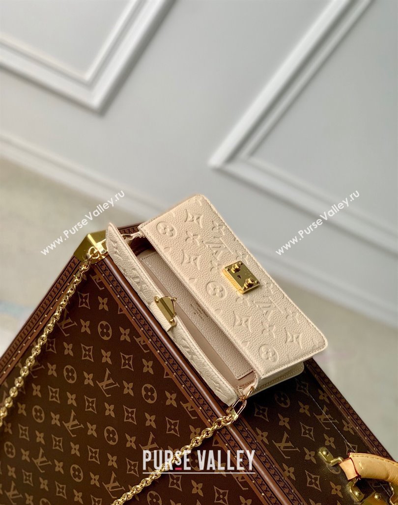 Louis Vuitton Wallet On Chain Metis Mini Bag in Monogram Empreinte Leather M82836 Cream White 2023 (KI-231127084)