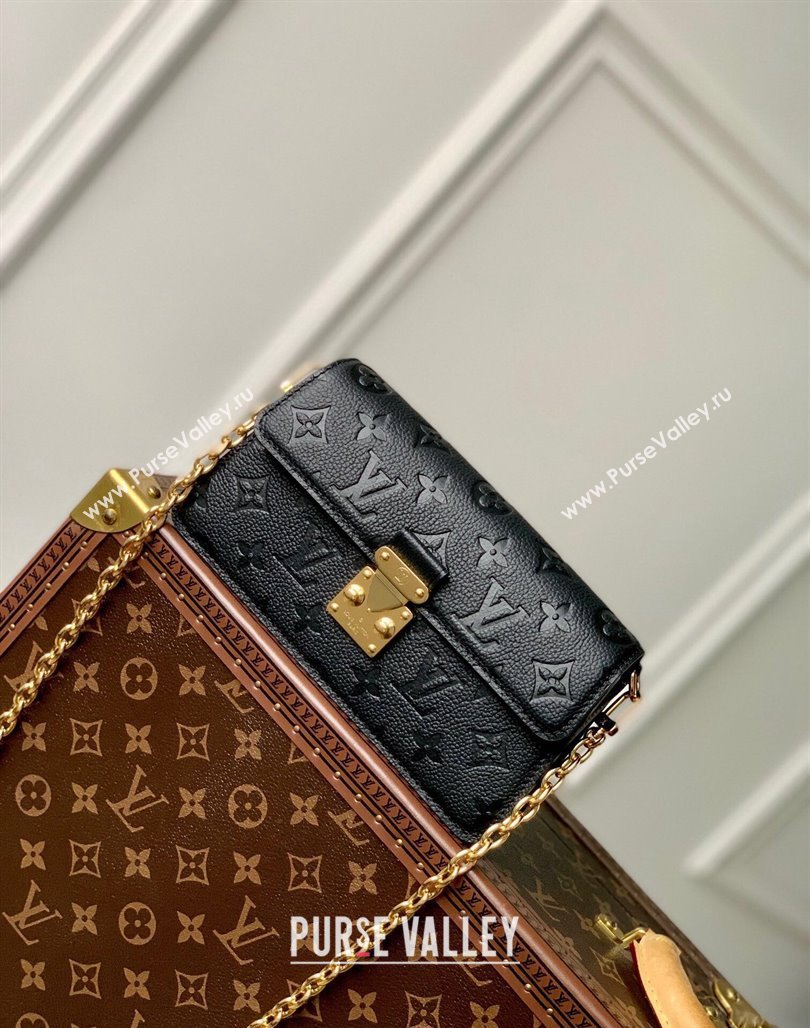 Louis Vuitton Wallet On Chain Metis Mini Bag in Monogram Empreinte Leather M82637 Black 2023 (KI-231127085)