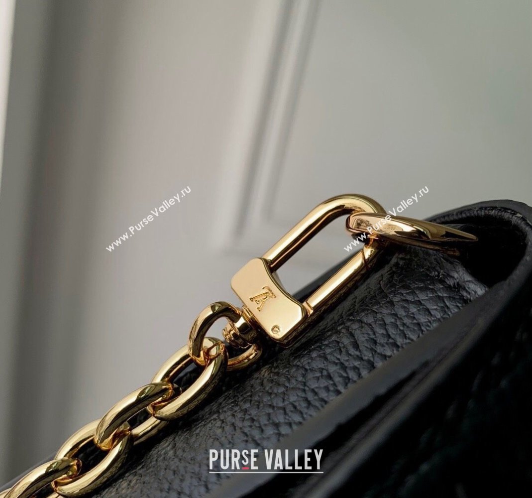 Louis Vuitton Wallet On Chain Metis Mini Bag in Monogram Empreinte Leather M82637 Black 2023 (KI-231127085)