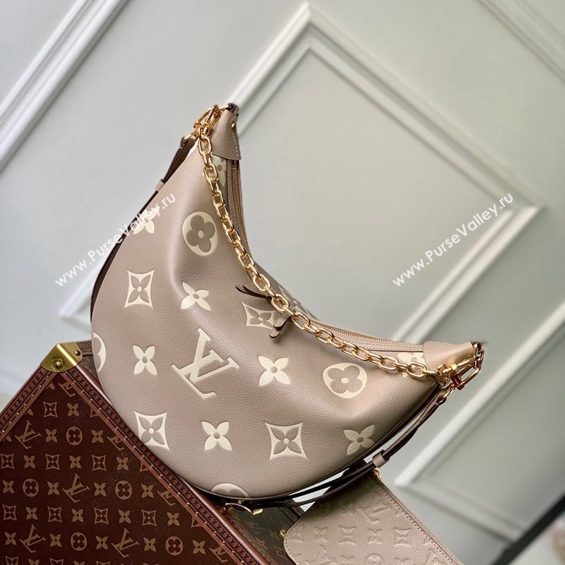 Louis Vuitton Loop Hobo Bag in Monogram Empreinte Leather M46738 Grey 2023 (KI-231127086)