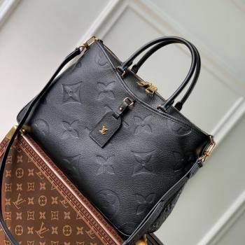 Louis Vuitton Trianon MM Top Handle Bag in Embossed Grained Leather M46487 Black 2023 (KI-231127090)